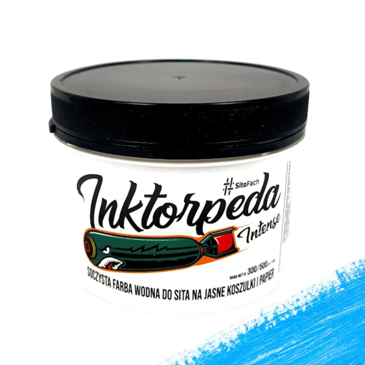 inktorpeda_intense_niebieska_farba_wodna_soczysta_na_jasne_tkaniny_do_sitodruku_sitofach.webp